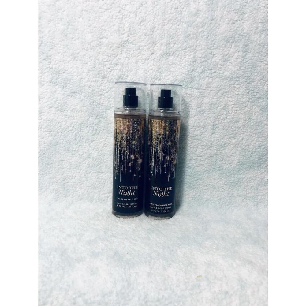 Bath and Body Works INTO THE NIGHT Fine Fragrance Body Mist 8 oz Set of 2